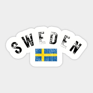 Sweden Flag Design Sticker